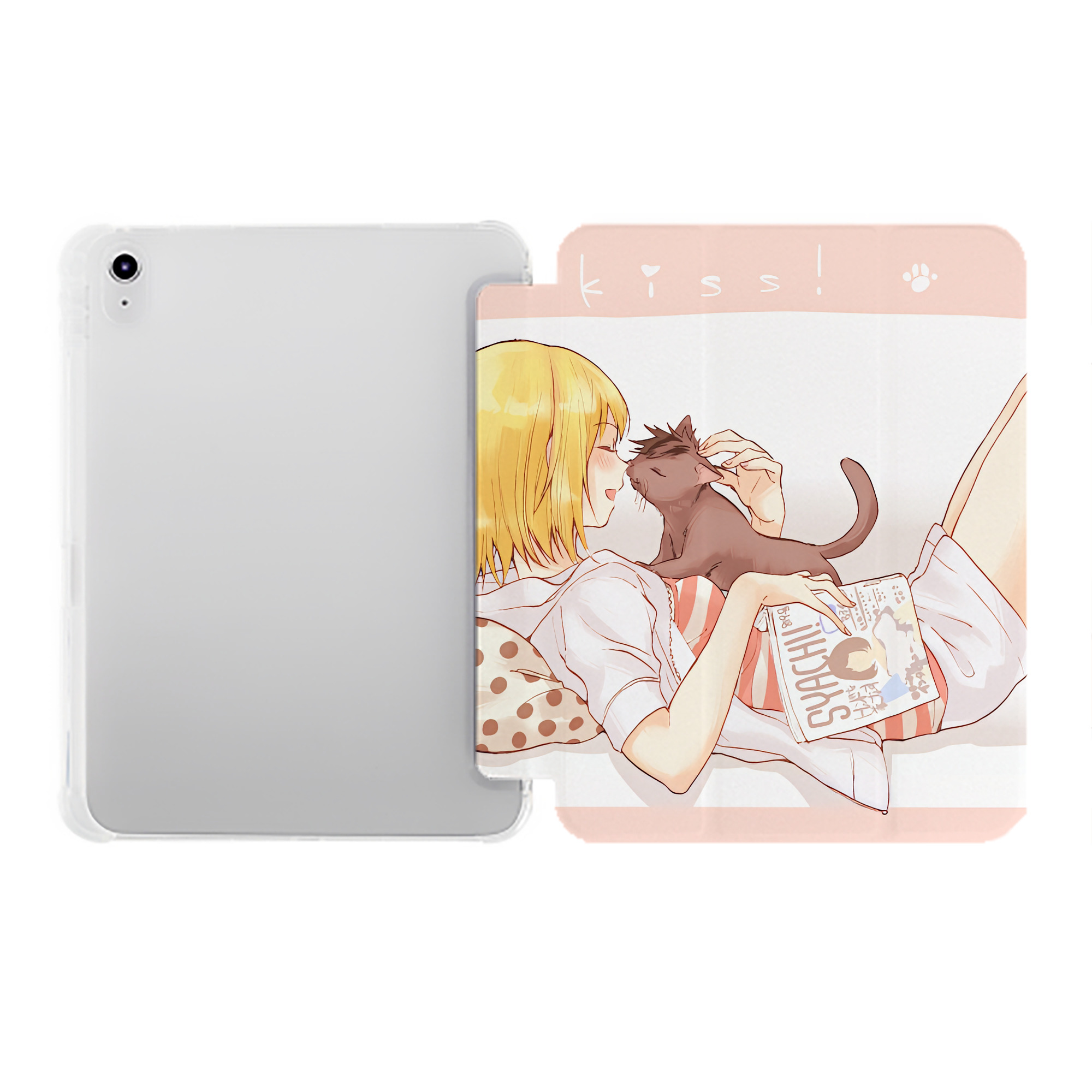 （画像用） ハイキュー!! Haikyu!! IPad ケース ペン収納付き 三つ折りスタンド PUレザー×シリコン 対応機種9.5/10.5/10.9インチ